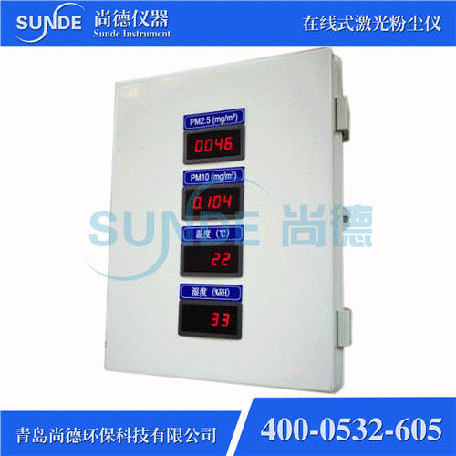 SN-F802 智能型在線(xiàn)式粉塵濃度檢測(cè)儀（PM2.5+PM10，帶外顯）